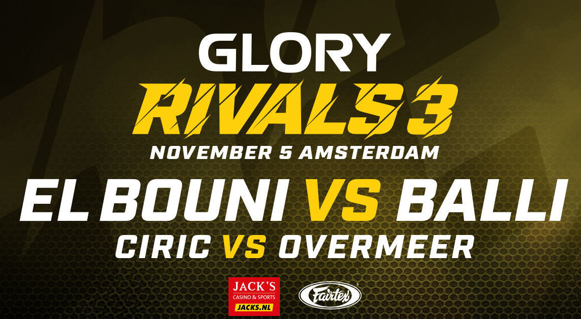 GLORY RIVALS 3 FIGHT CARD FINALIZED
